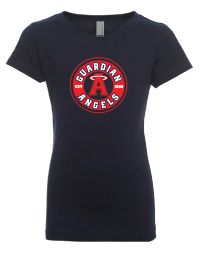YOUTH, Girls' cut Tee - NAVY (Next Level 3710)